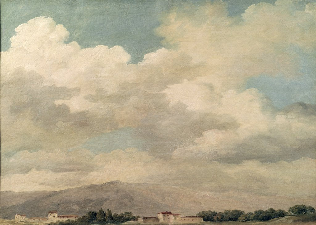 Detail of Study of the Sky at Quirinal by Pierre Henri de Valenciennes
