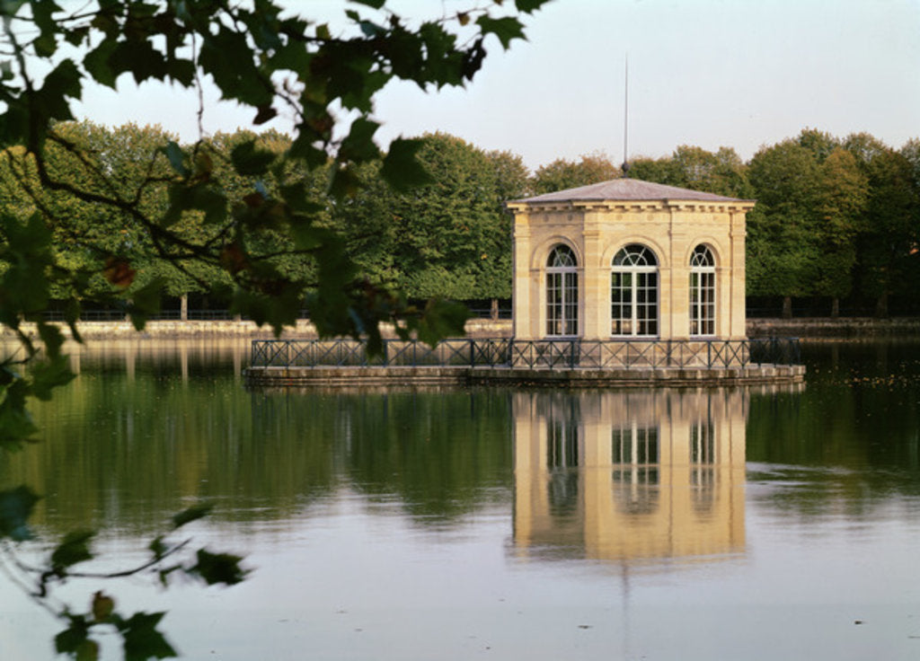Detail of View of the Etang des Carpes with the octagonal pavilion by Anonymous