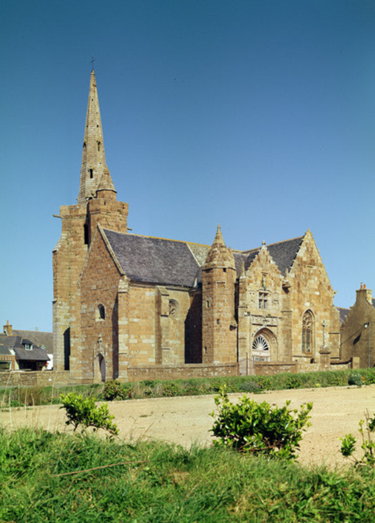 Detail of View of the church by French School