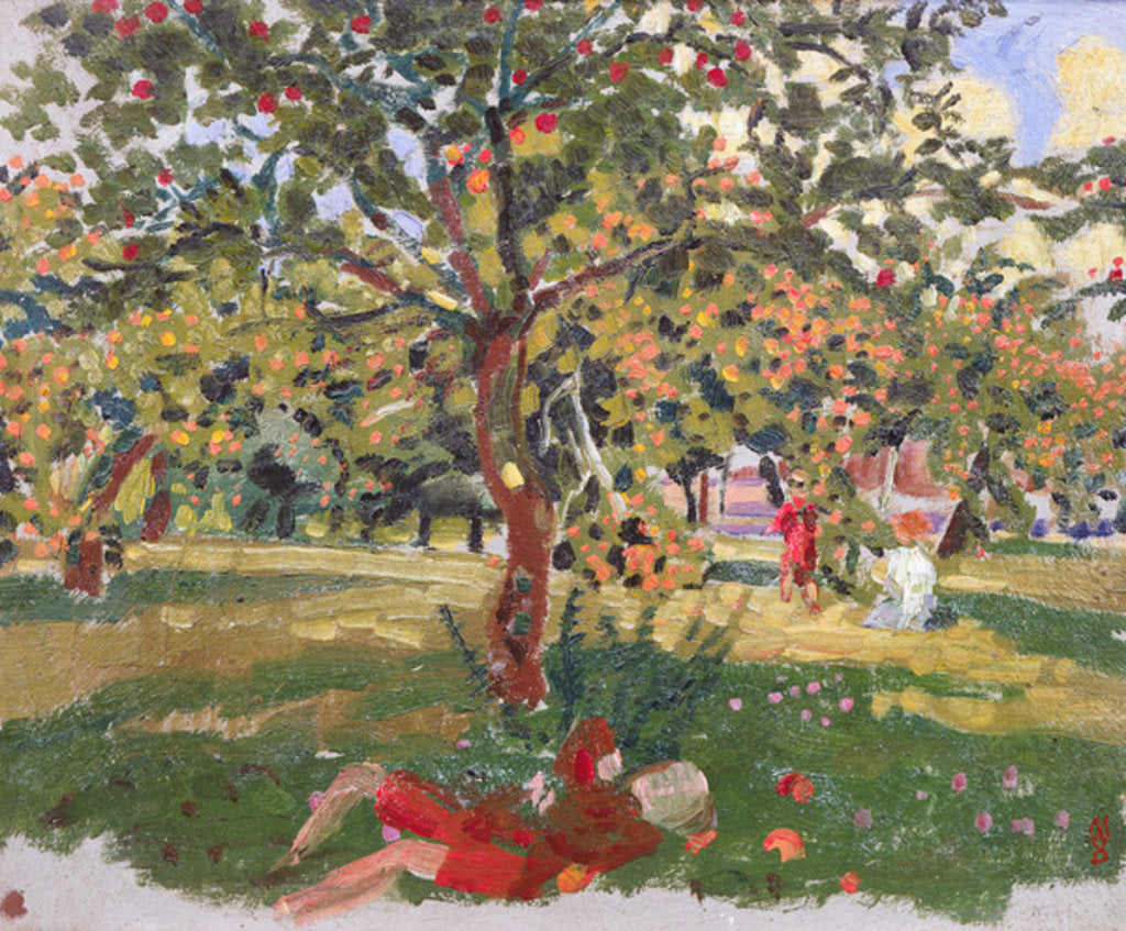 Detail of A Child Asleep Under an Apple Tree, 1903 by Maurice Denis