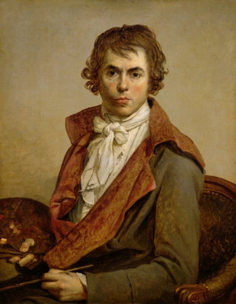 Detail of Self Portrait, 1794 by Jacques Louis David