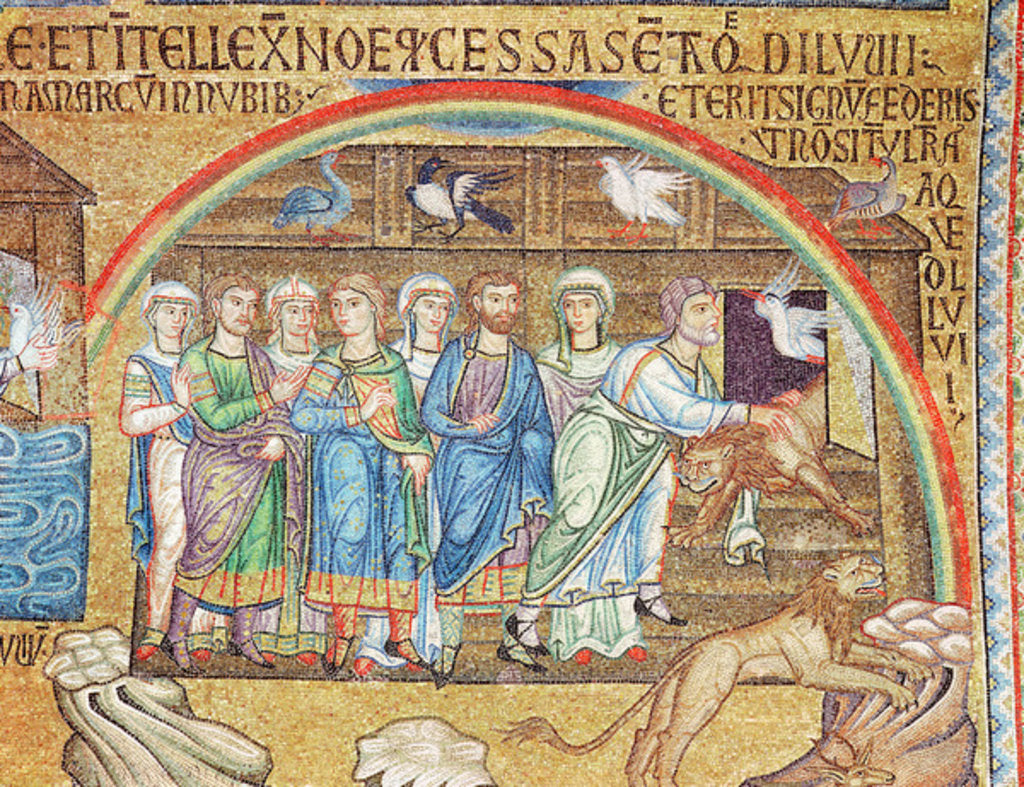 Detail of The Flood by Veneto-Byzantine School