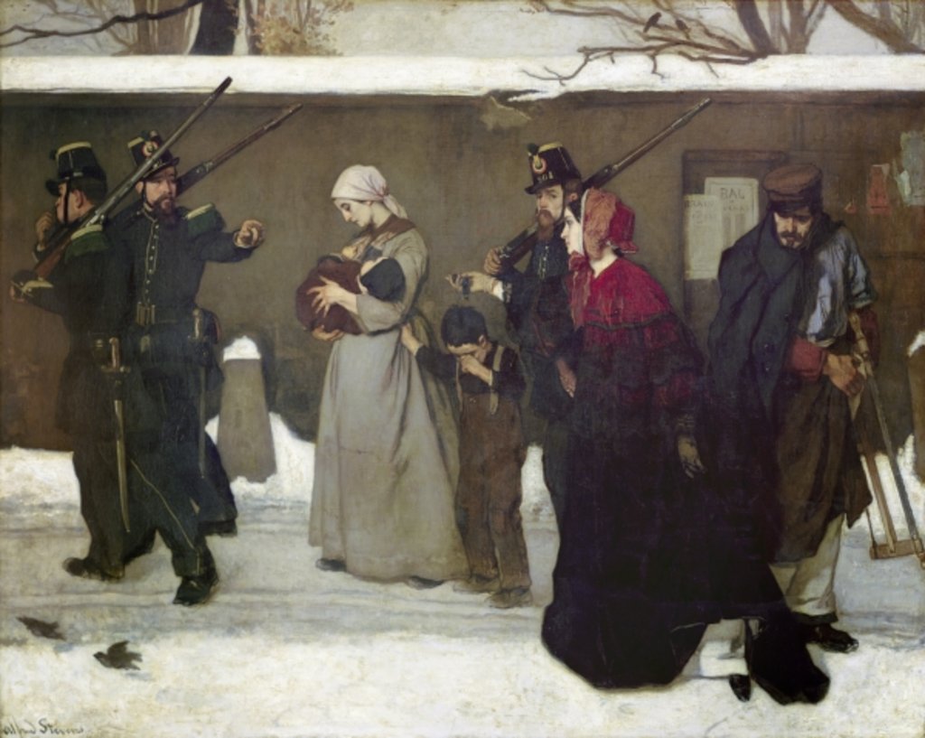 Detail of What is Called Vagrancy or, The Hunters of Vincennes, 1854 by Alfred Emile Stevens