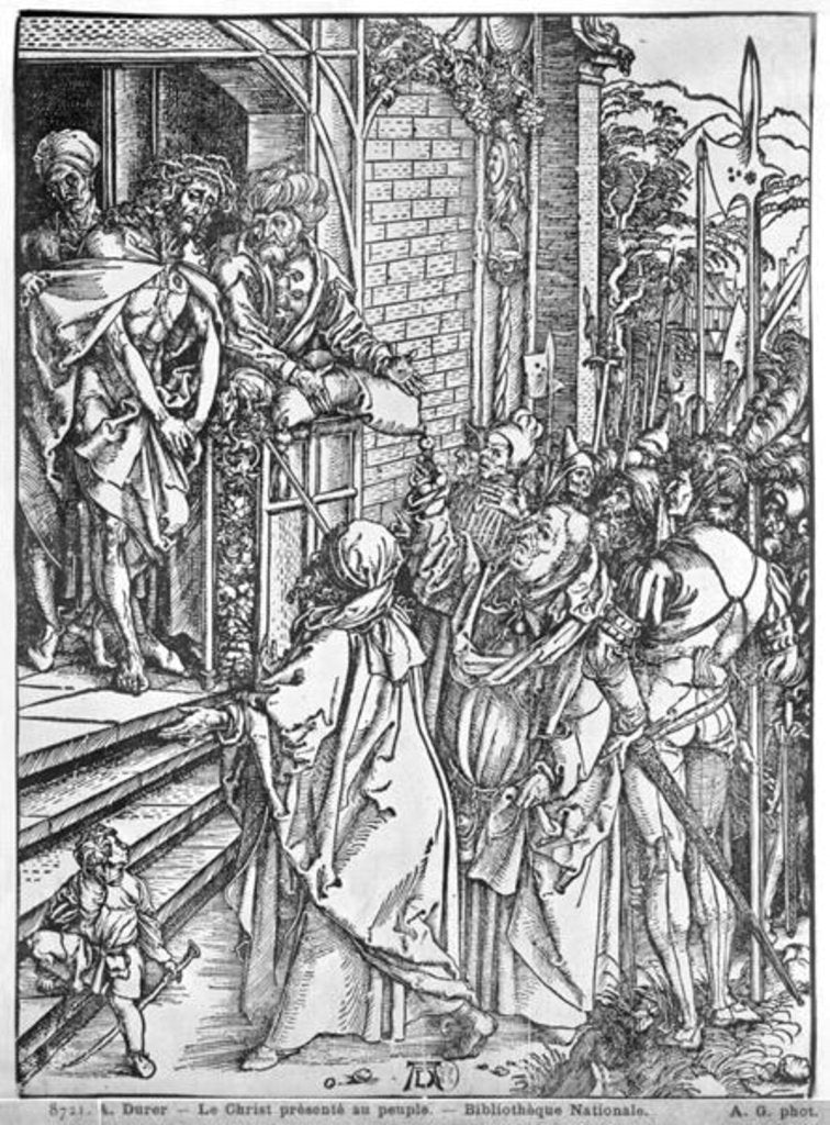 Detail of Christ presented to the people by Albrecht Dürer or Duerer