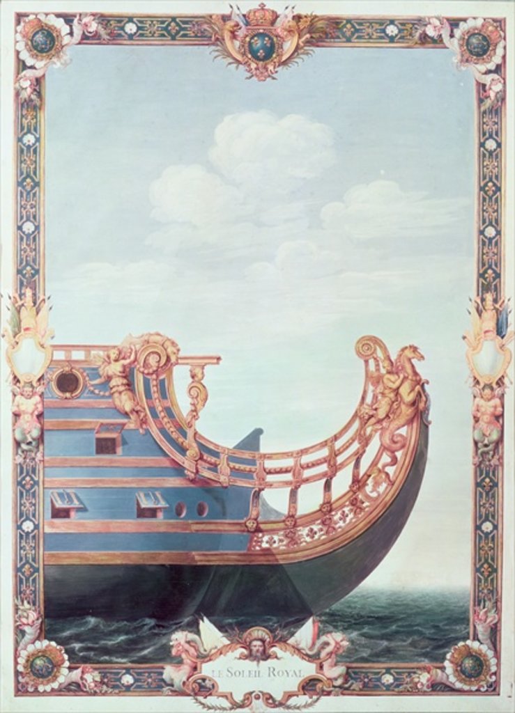 Detail of The Prow of 'Le Soleil Royal' by Jean I Berain