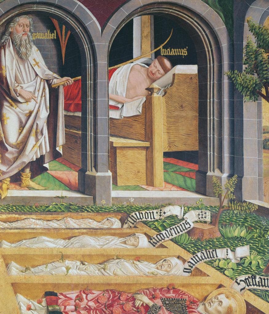 Detail of The Apparition of Gamaliel to the Priest, Lucien by Michael Pacher
