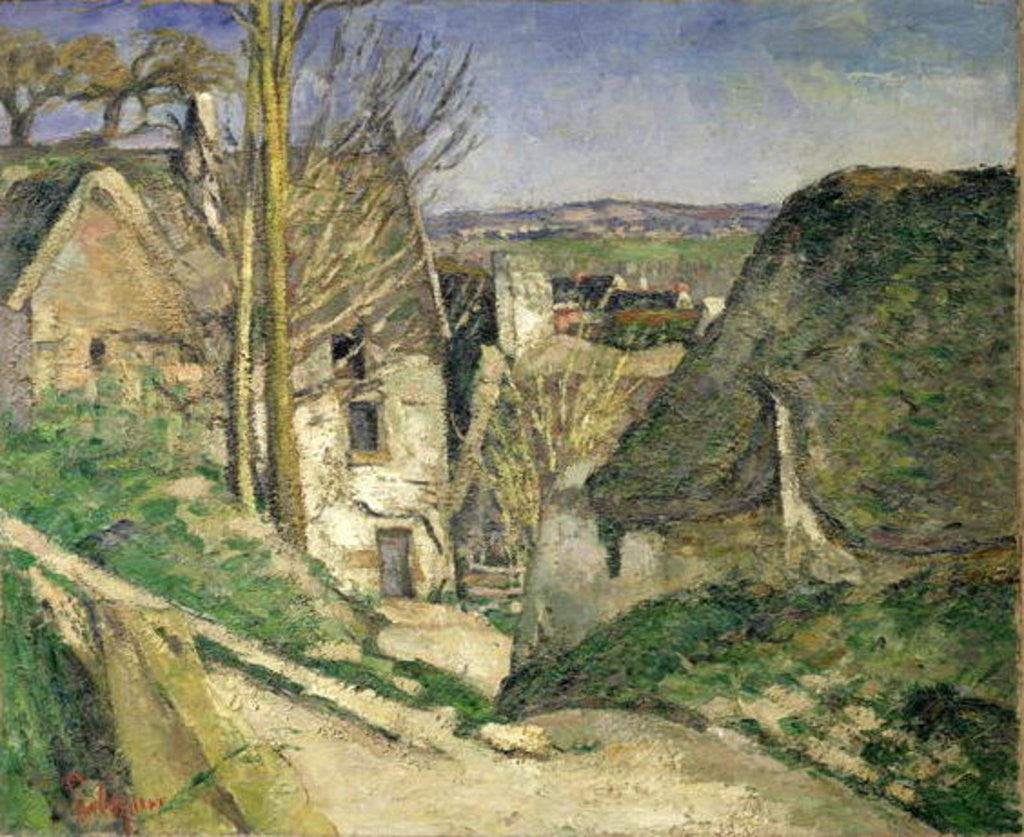 Detail of The House of the Hanged Man, Auvers-sur-Oise by Paul Cezanne
