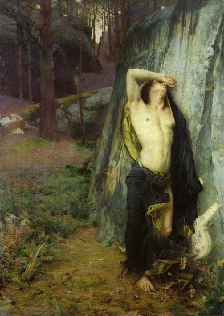 Detail of Death of Orpheus by Pascal Adolphe Jean Dagnan-Bouveret