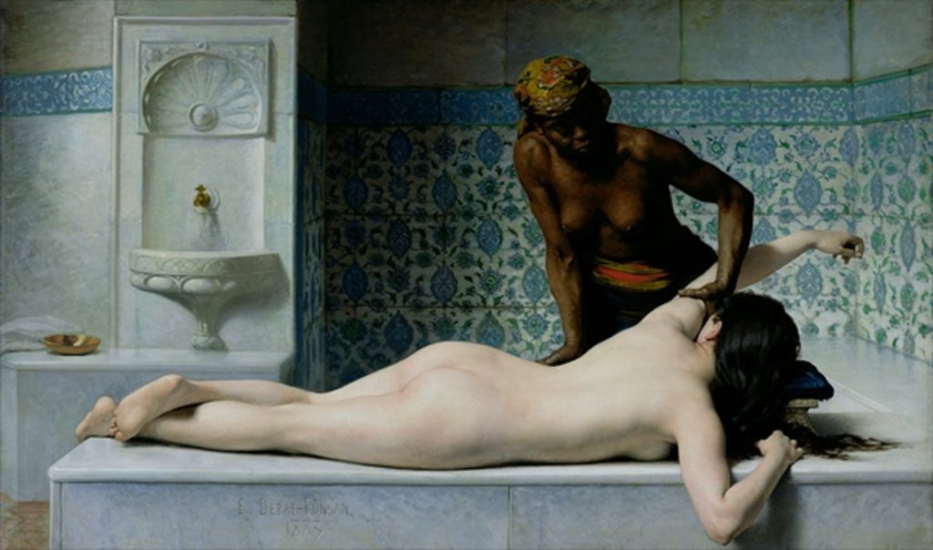 Detail of The Massage, 1883 by Edouard Debat-Ponsan
