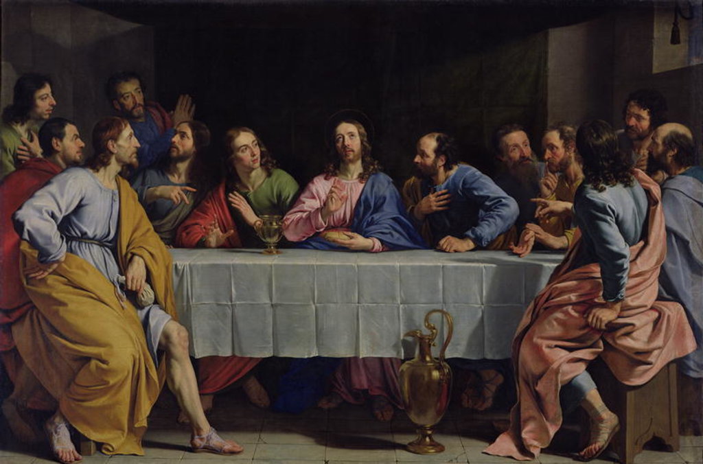 Detail of The Last Supper, 1648 by Philippe de Champaigne