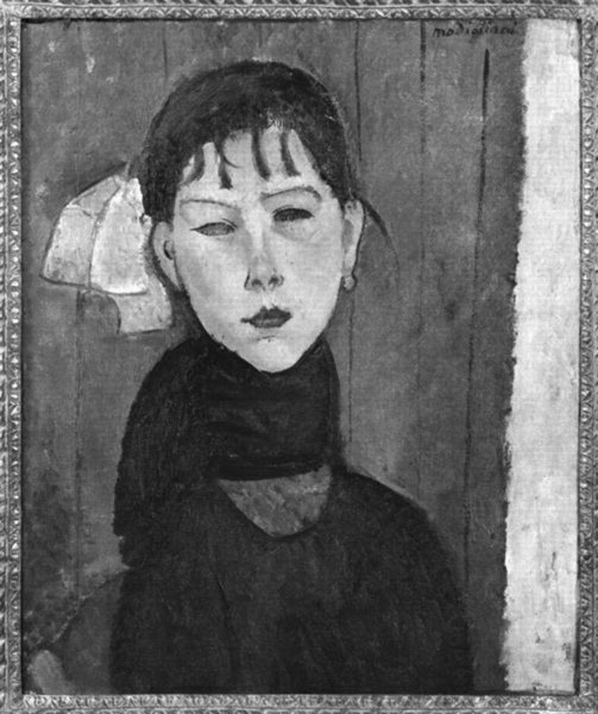 Detail of Marie, young woman of the people by Amedeo Modigliani