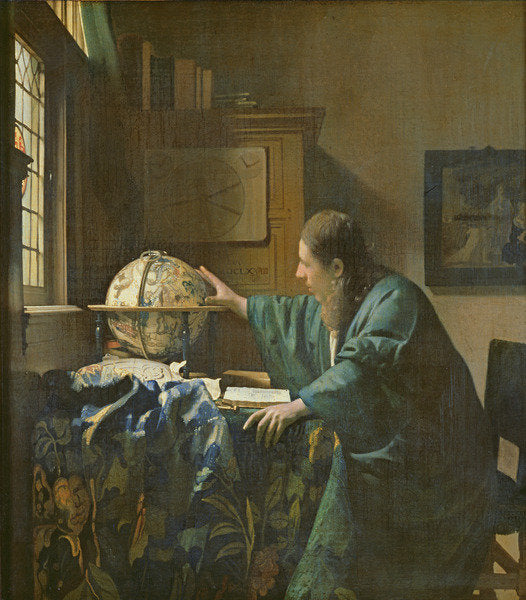 Detail of The Astronomer, 1668 by Jan Vermeer
