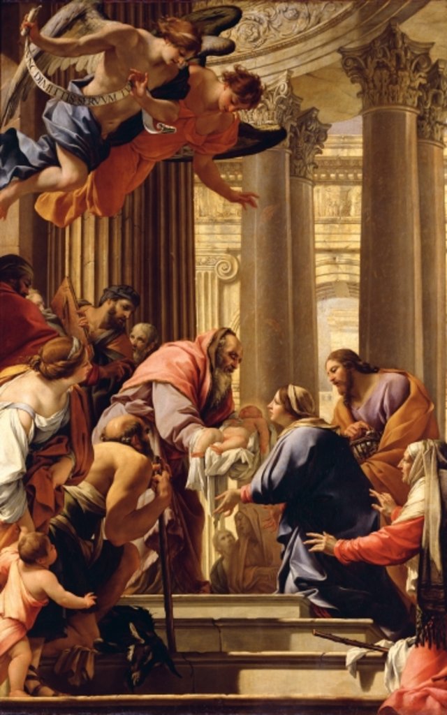 Detail of Presentation in the Temple by Simon Vouet