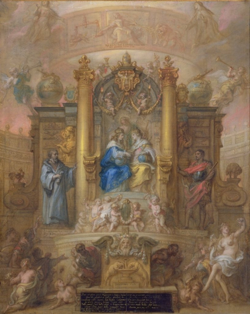 Alliance of France and Spain, Allegory of the Peace of the Pyrenees in 1659 by Theodore van Thulden