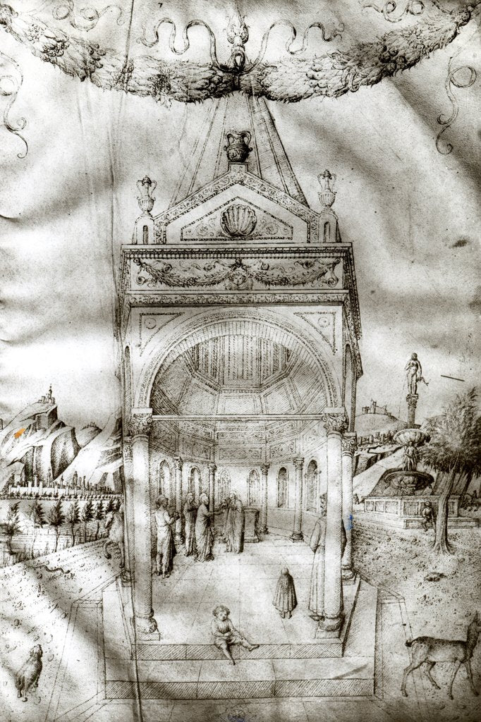 Detail of The Presentation in the Temple by Jacopo Bellini