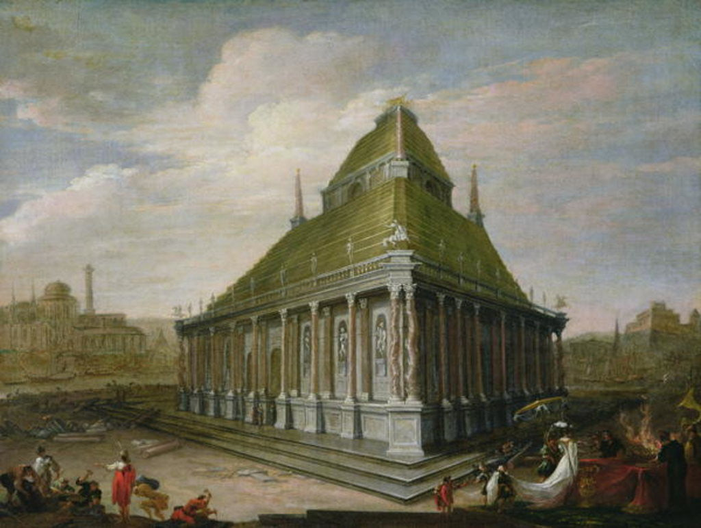 Detail of The Seven Wonders of the World: The Mausoleum at Halicarnassus by Wilhelm van Ehrenberg
