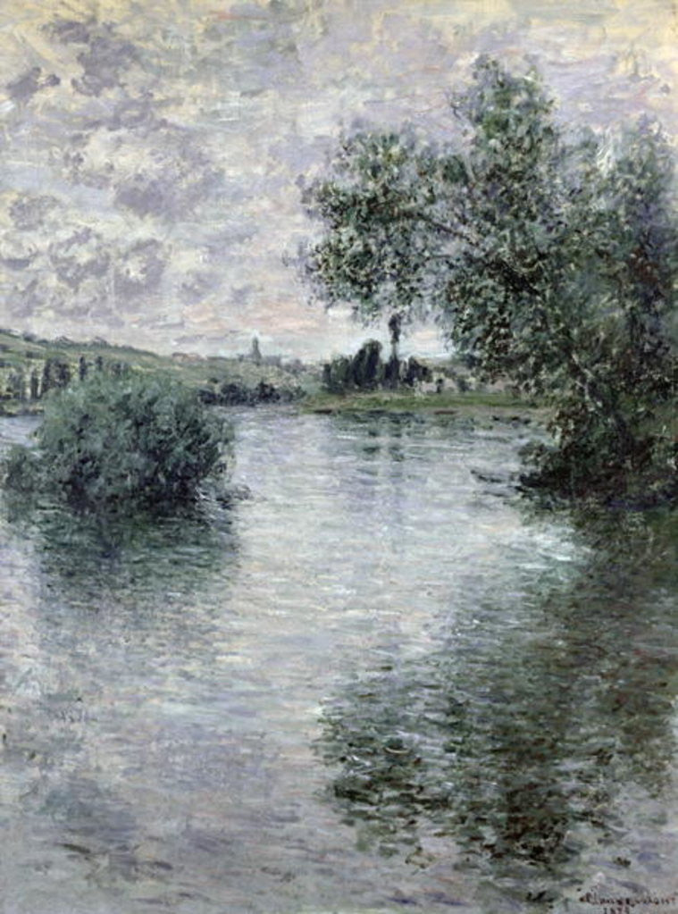 Detail of The Seine at Vetheuil by Claude Monet