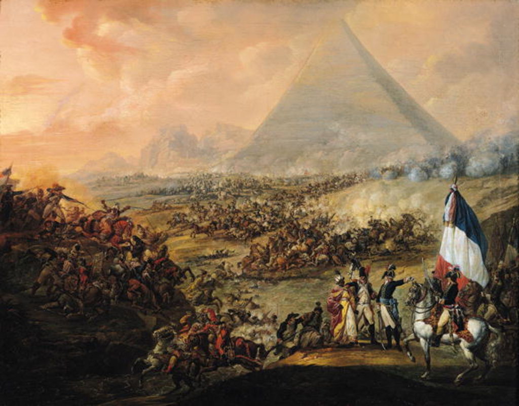 Detail of Battle of Pyramids, 21 July 1798 by Francois Louis Joseph Watteau