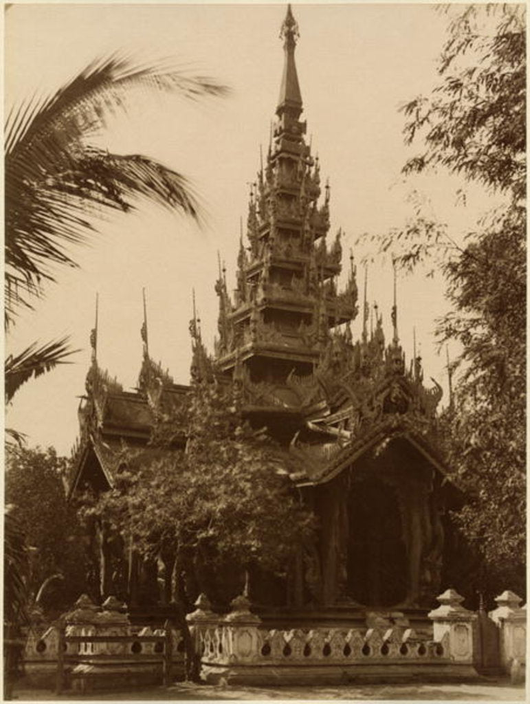 Detail of Temple in Mandalay, Burma, late 19th century by Anonymous