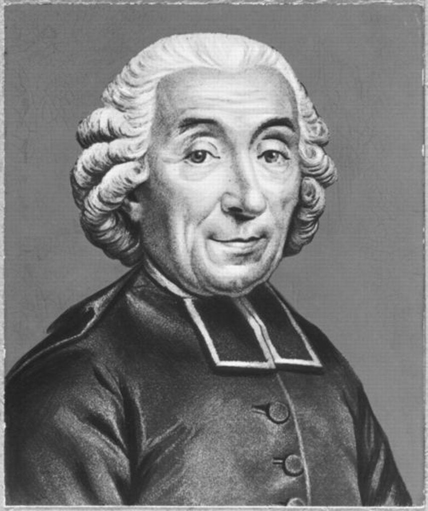 Detail of Portrait of Gabriel Bonnot de Mably by Claude Dominique Vinsac