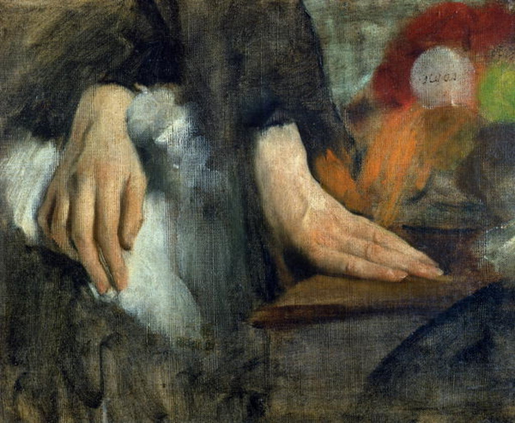 Detail of Study of Hands, 1859-60 by Edgar Degas