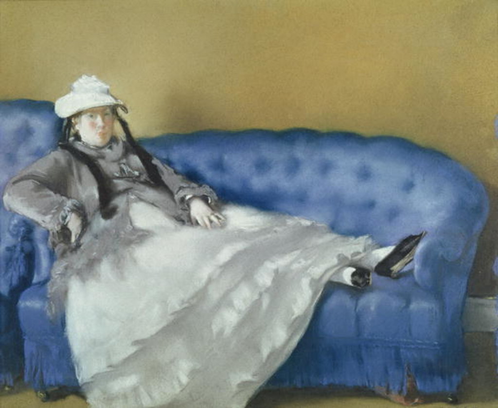 Detail of Madame Manet on a Blue Sofa, 1874 by Edouard Manet