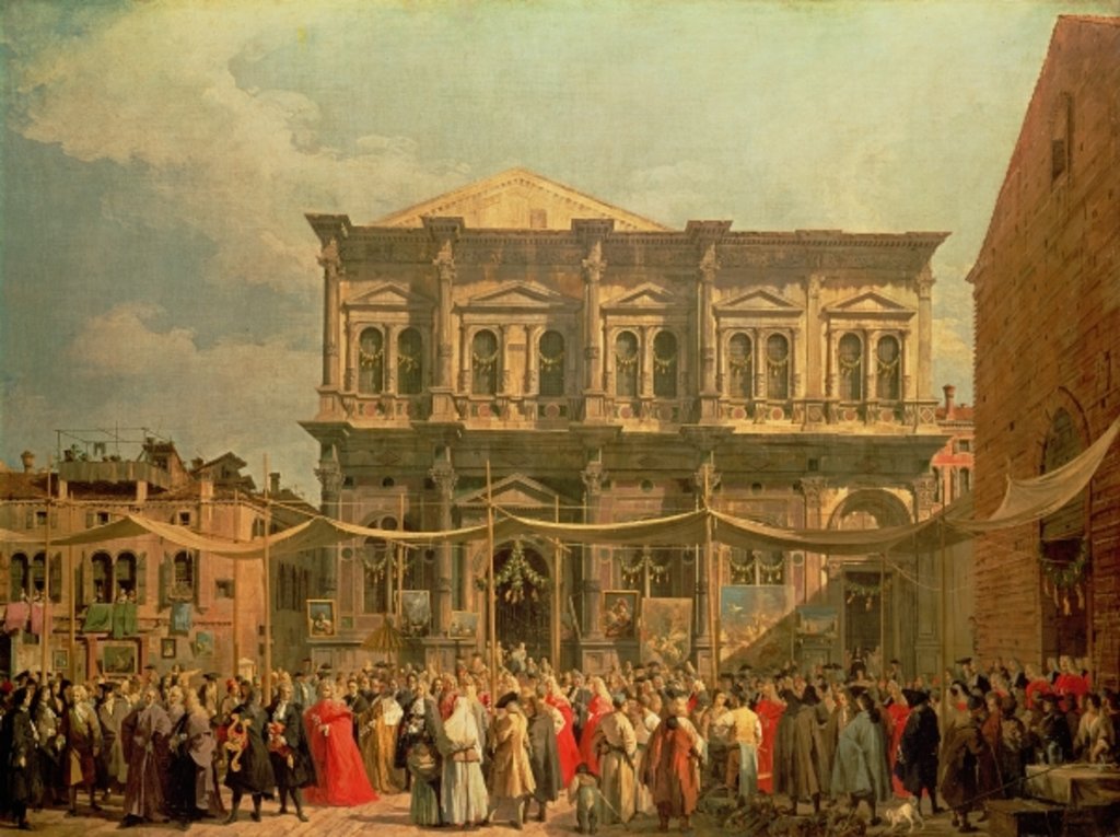 Detail of Venice: The Feast Day of Saint Roch, c.1735 by Canaletto