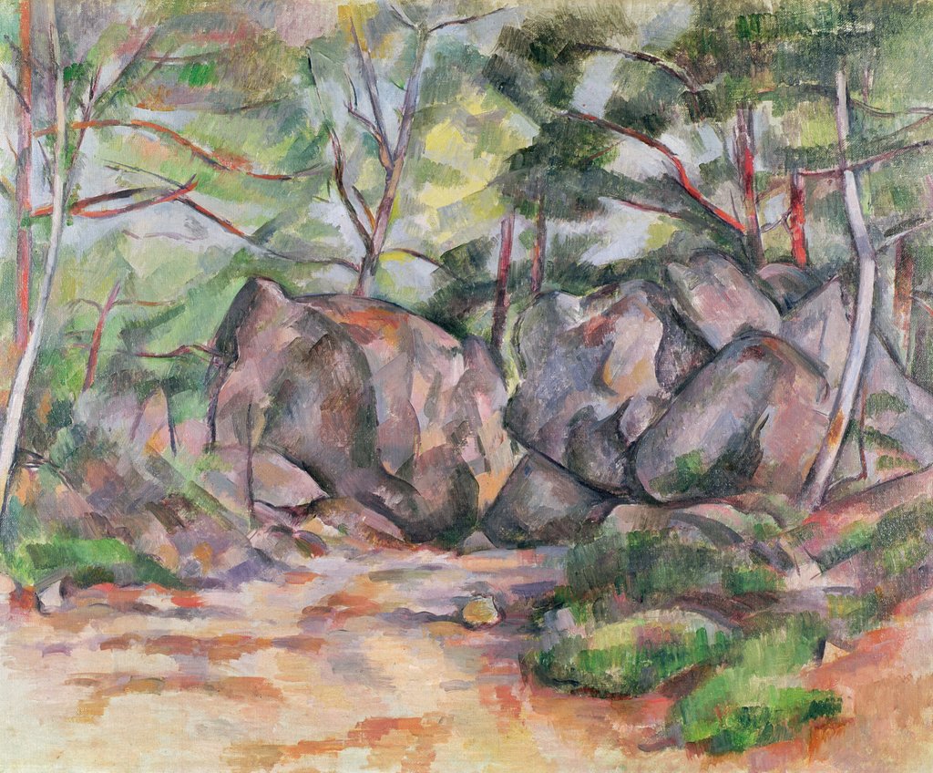 Detail of Woodland with Boulders, 1893 by Paul Cezanne