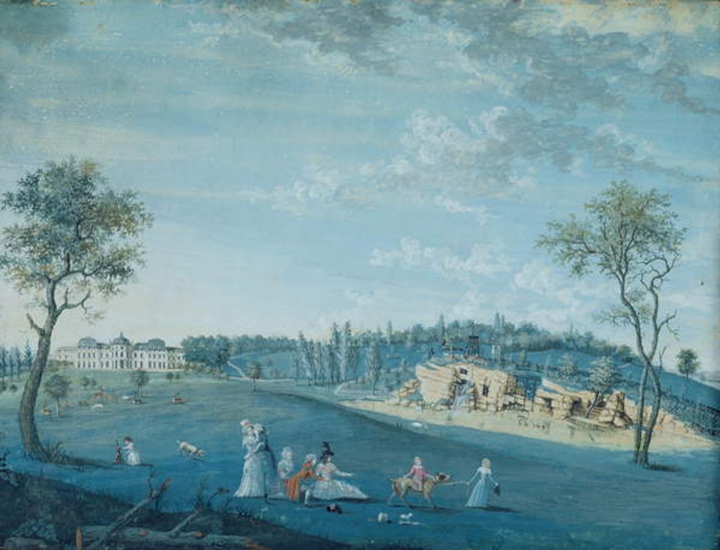Detail of The Rocks, Parc du Raincy by Louis Carrogis Carmontelle