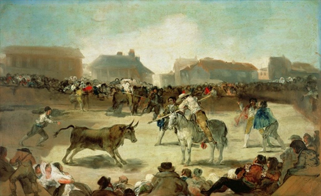 Detail of A Village Bullfight by Francisco Jose de Goya y Lucientes