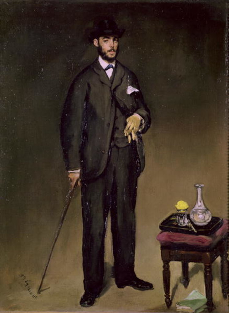 Detail of Theodore Duret by Edouard Manet