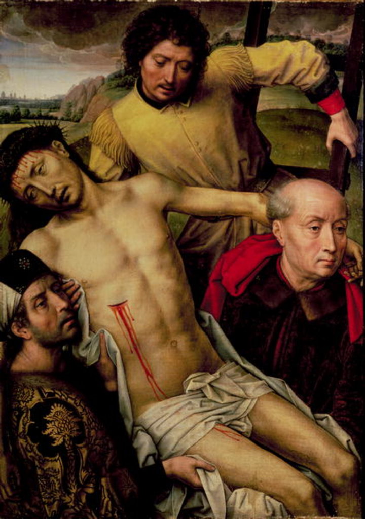 Detail of Descent from the Cross by Hans Memling