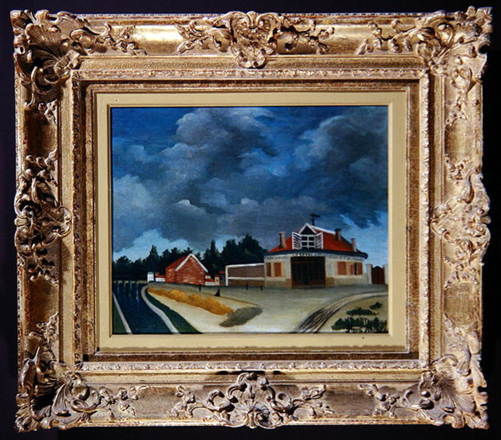 Detail of The chair factory at Alfortville, c.1897 by Henri J.F. Rousseau