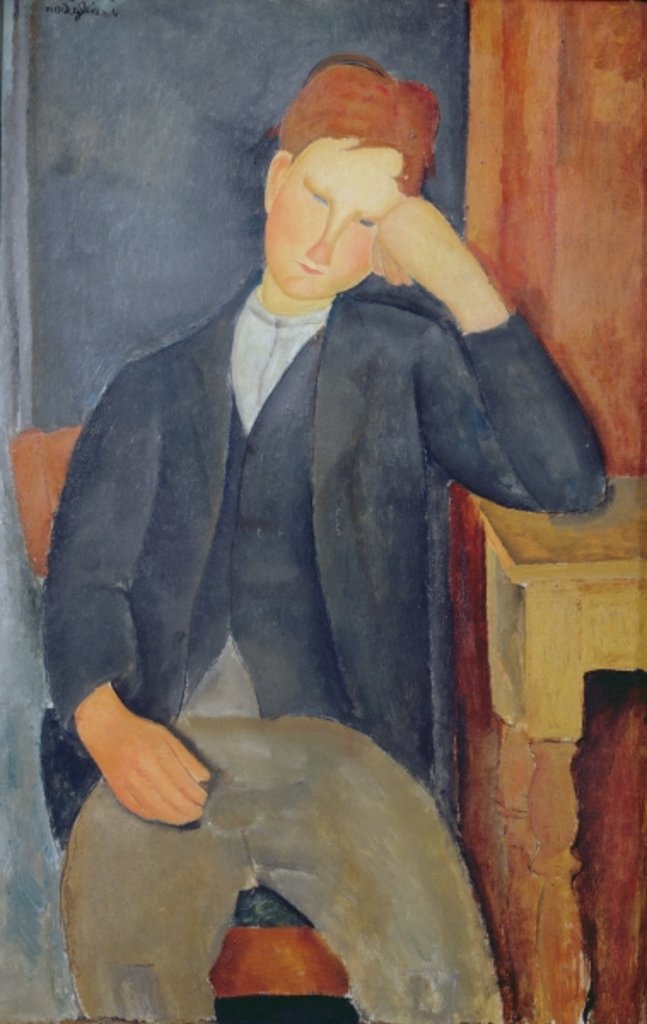 Detail of The young apprentice, c.1918-19 by Amedeo Modigliani