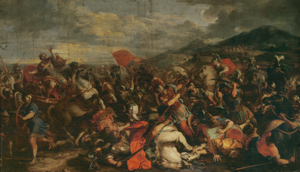 Detail of The Battle of the Arbelles by Jacques Courtois