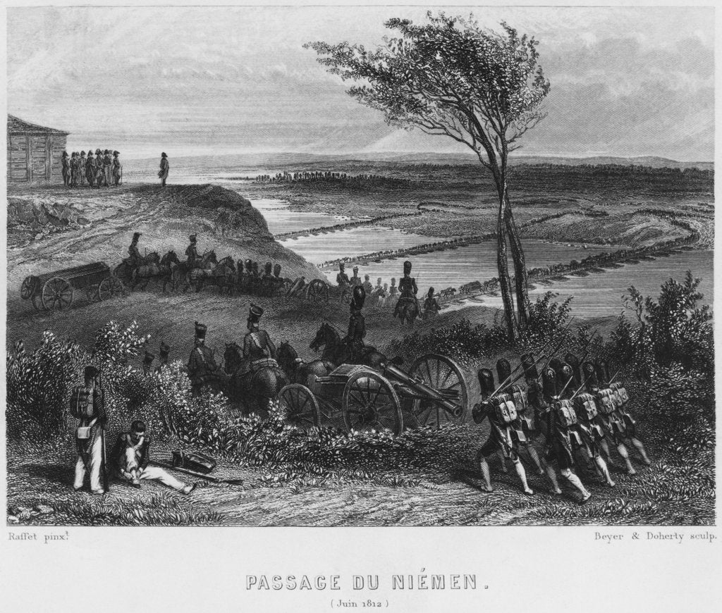 Detail of Crossing the River Niemen in June 1812 by Denis-Auguste-Marie Raffet