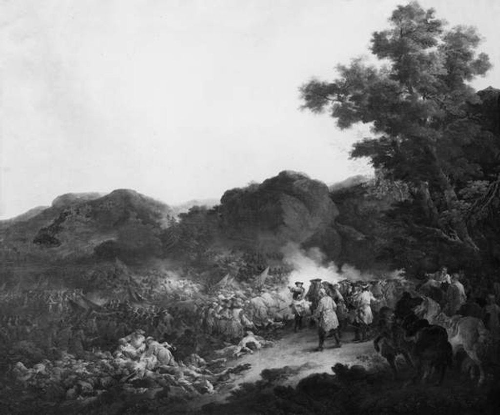 Detail of The Battle of Lens, against the Spanish army, 20 August 1648 by Francesco Giuseppe Casanova