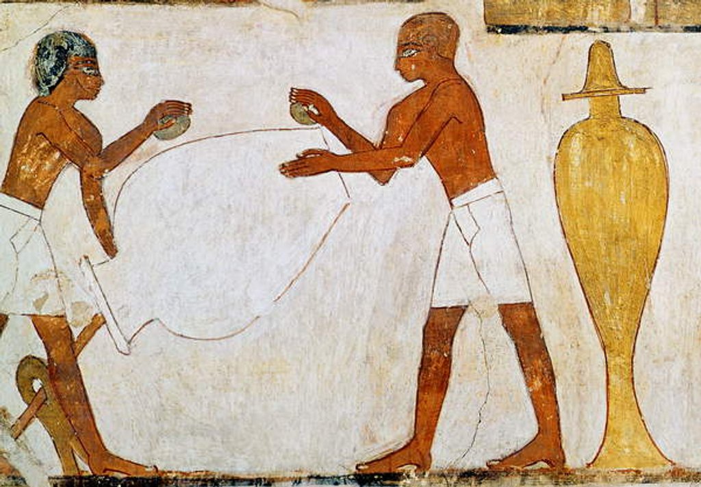 Detail of Engraving and polishing vases in gold and silver by Egyptian 18th Dynasty