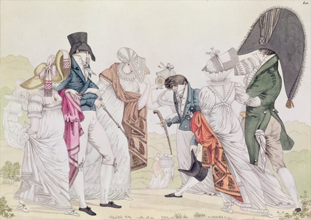 Detail of Les Invisibles, c.1807 by French School