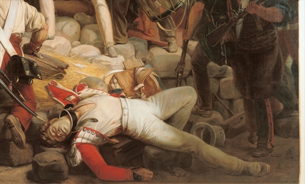 Detail of Fighting at the Hotel de Ville, 28th July 1830, 1833 by Jean Victor Schnetz