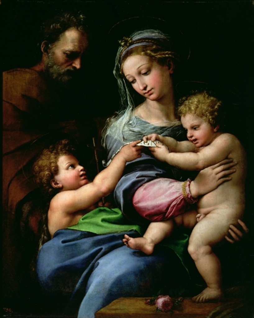 Detail of The Virgin of the Rose, c.1518 by Raphael