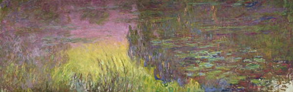 Detail of Waterlilies at Sunset, 1915-26 by Claude Monet