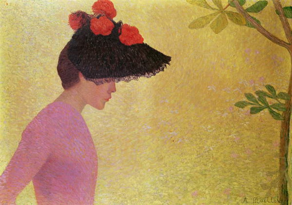 Detail of Profile of a Young Woman, c.1890 by Aristide Maillol