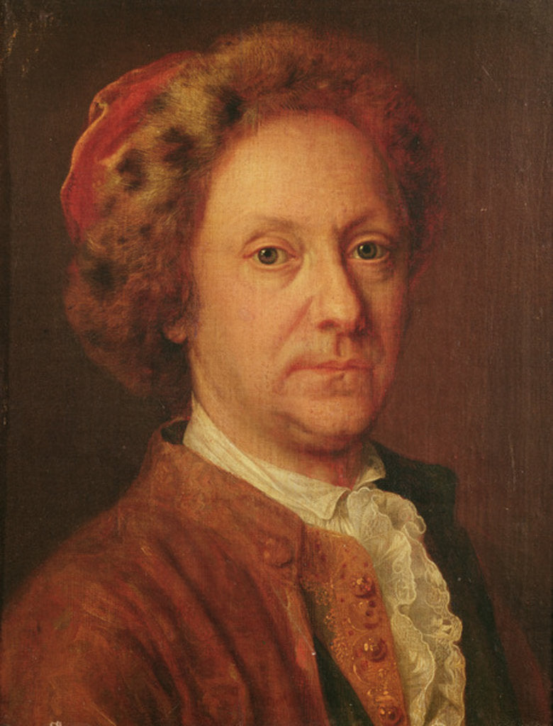 Detail of Self-portrait by Jean-Baptiste Oudry