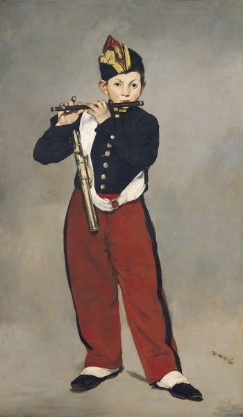 Detail of The Fifer by Edouard Manet