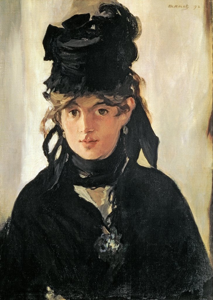 Detail of Berthe Morisot with a Bouquet of Violets, 1872 by Edouard Manet