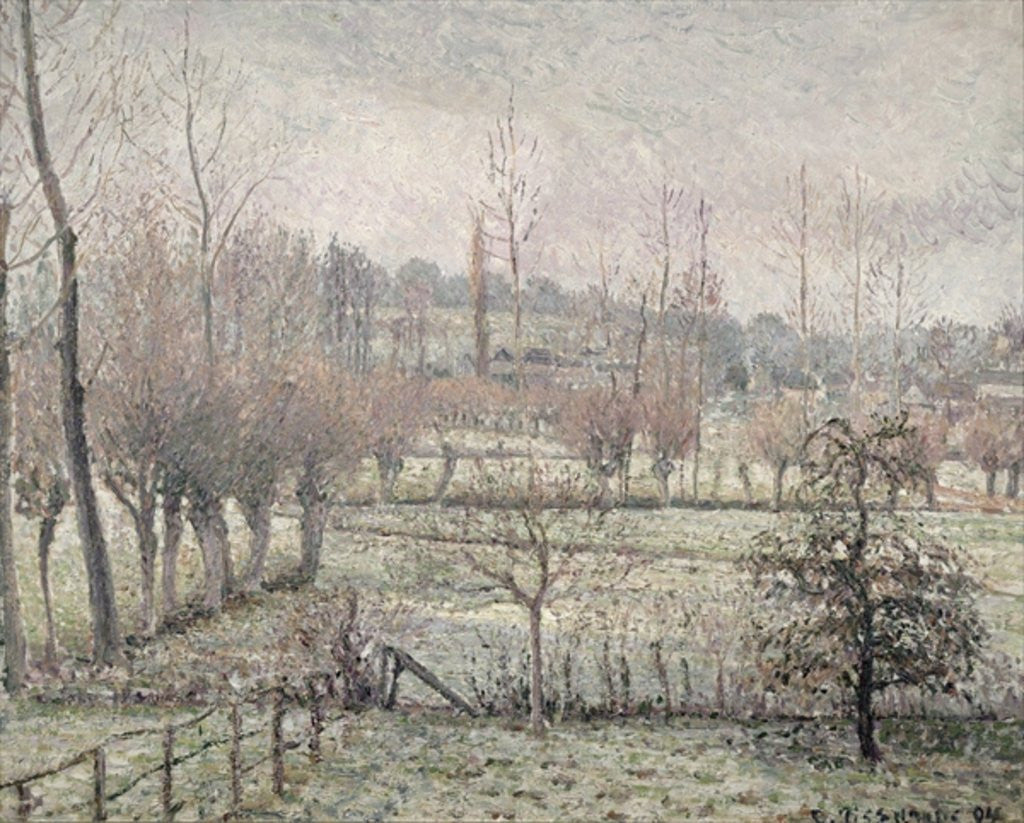 Snow Effect at Eragny by Camille Pissarro