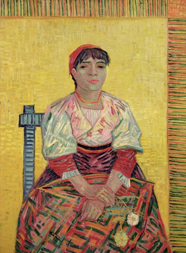 Detail of The Italian: Agostina Segatori, 1887 by Vincent van Gogh