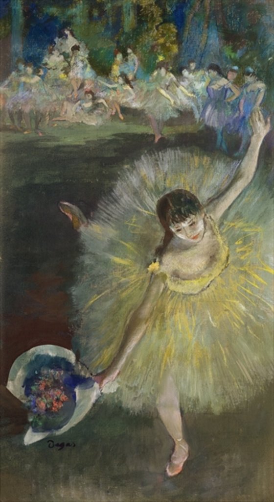 Detail of End of an arabesque, 1876 by Edgar Degas