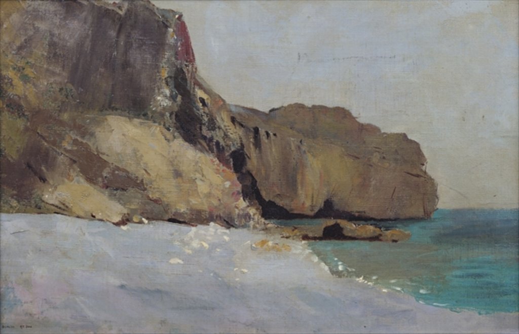 Detail of The Rocks at Vallieres, near Royan by Odilon Redon